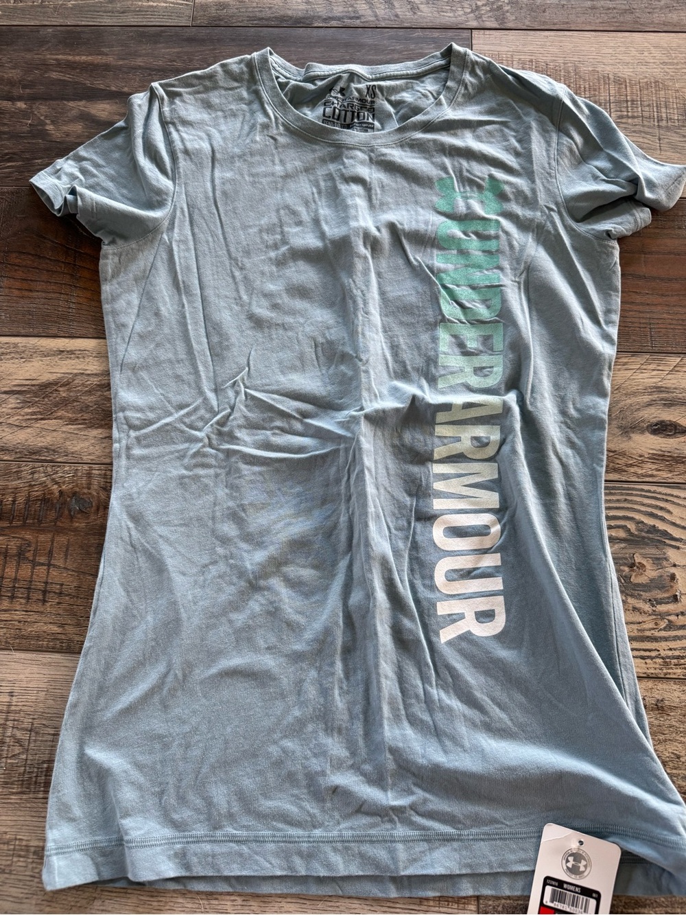 Under Armour Light Blue Women's Tee with Logo